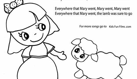 mary had a little lamb worksheet