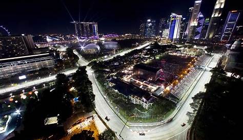 Marina Bay Street Circuit, Singapore Wall Mural | Wallsauce US