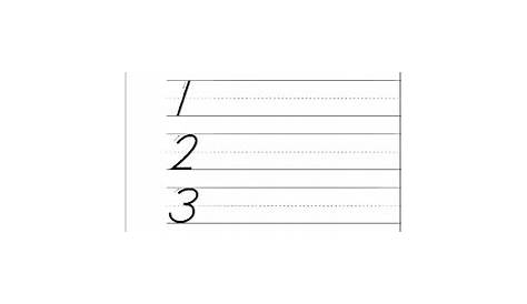 Handwriting Practice Numbers | Hand Writing