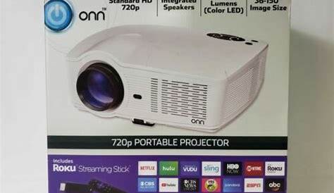 ONN ONA19AV902 720p Portable Projector - White for sale online | eBay
