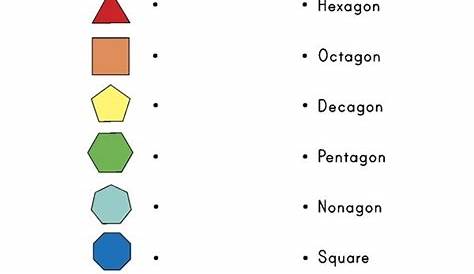Regular Polygon Worksheets