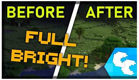 how to turn on fullbright in minecraft