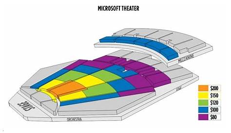 microsoft theater seating chart | Seating charts, Theater seating, Seating