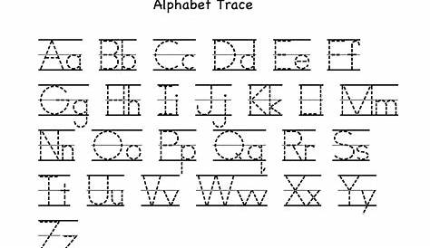 lowercase tracing worksheets