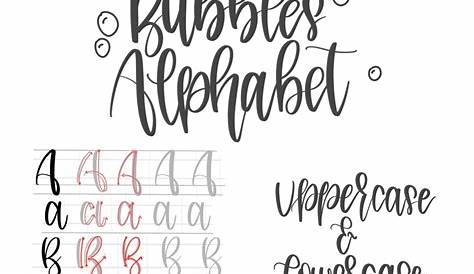 Hand Lettering Practice Sheets Modern Calligraphy Guide
