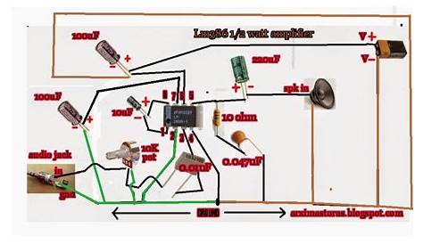 lm386 guitar amp schematic