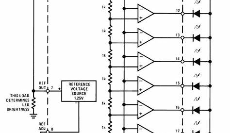 led vu meter circuit diagram