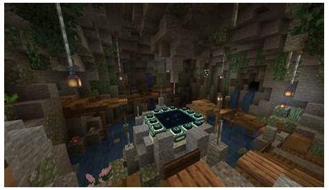 Completed portal room, done in survival - Minecraft | Minecraft house