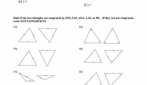 hl triangle congruence worksheet