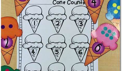 ice cream cone math worksheet