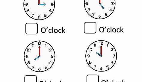 reading clocks worksheets