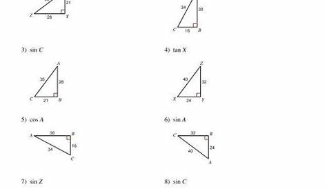 Trigonometric Ratios Worksheets With Answers - Worksheets Master