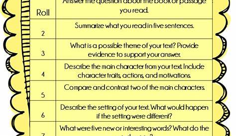 Fun Literacy Activities For 5th Graders - Lori Sheffield's Reading