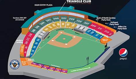 Seating and Pricing Map | Durham Bulls Gameday