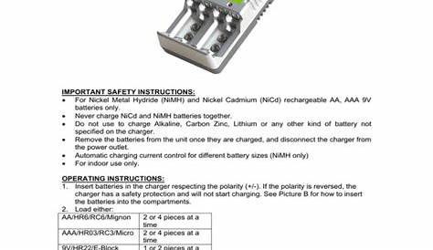 voltage battery charger manual