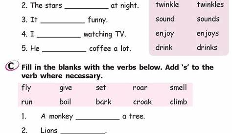 English Grammar Worksheet For Class 3 / Image result for english
