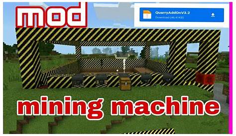 Automatic mining machine mod in Minecraft op machine - YouTube