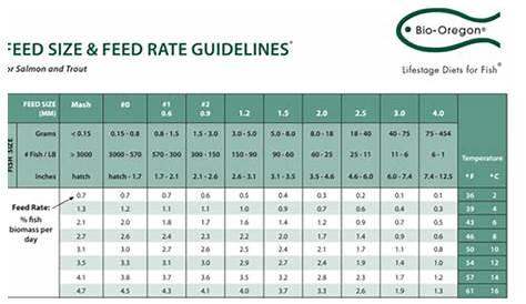 heavy 16 feed chart