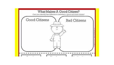 grade 1 finding good citizens worksheet