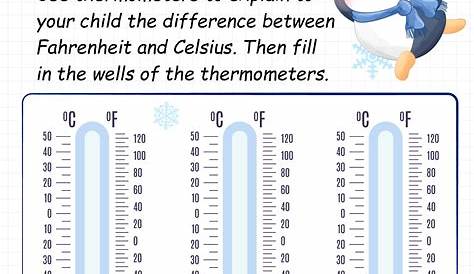 Free Printable Reading A Thermometer Worksheet - Printable Form