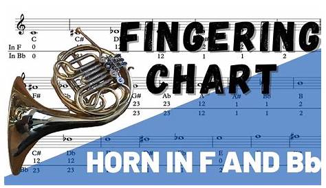 french horn scale finger chart