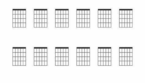 Blank Guitar Chord Sheet – Madison's Paper Templates