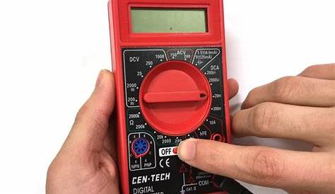 Cen-tech Digital Multimeter Manual Español - Tech Today