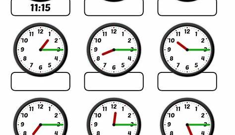 Tell The Time Printable Worksheets