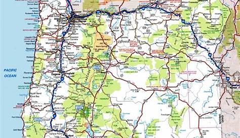 Oregon Road Map Printable | Printable Maps