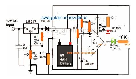 battery charger circuit diagram 6v