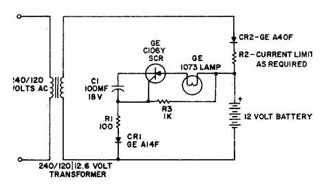 Simple Battery operated emergency light Circuit Diagram | Electronic