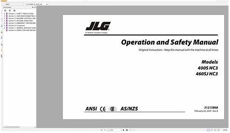 jlg service manuals pdf