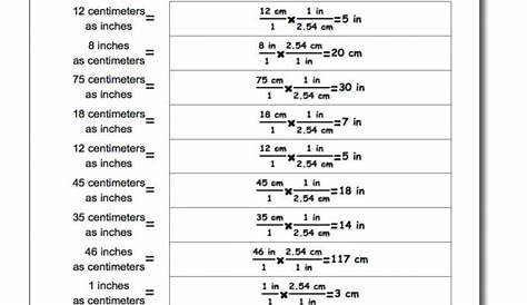 measuring units worksheet answers convert