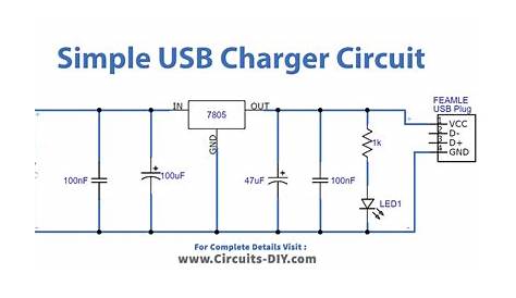 Simple USB Charger Circuit - DIY