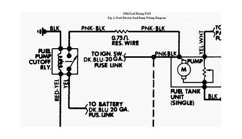 Ford Electric Fuel Pump Wiring Diagram - diagram chart
