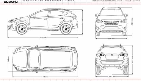 Subaru Crosstrek 2023 Free CAD Blocks, DWG File - CarCadBlocks