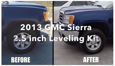 2013 GMC Sierra 2.5 inch Leveling Kit - YouTube