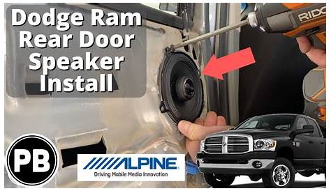 2006 - 2008 Dodge Ram Rear Door Speaker Install - YouTube