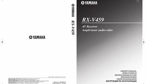 yamaha rxv 581 owners manual