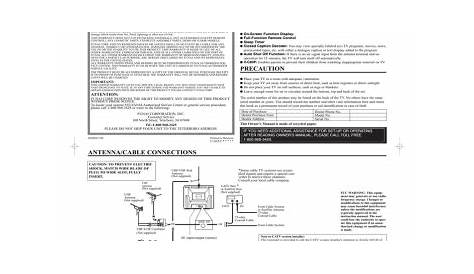 Sylvania 6427TB CRT Television User Manual | Manualzz