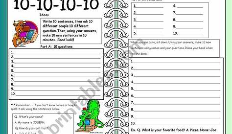 10-10-10-10 activity - ESL worksheet by taiwantremors