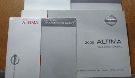 2022 nissan altima owners manual