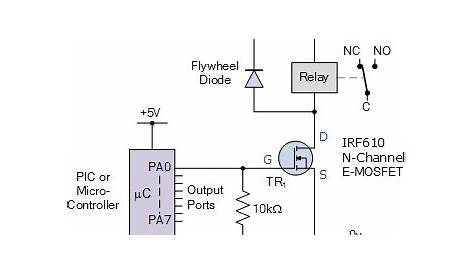 24v control relay circuit diagram