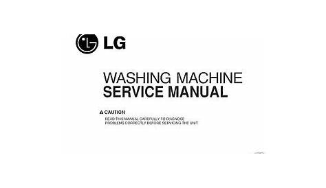 service manual for lg washing machine
