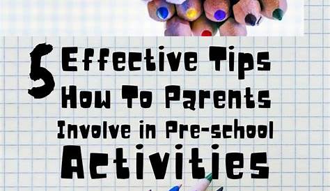 How To Get Parents Involved In Preschool Activities! in 2021