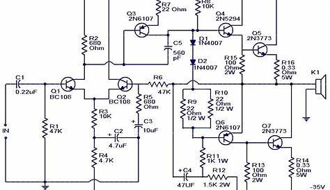 5 watt subwoofer circuit diagram