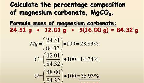 Percent Composition, Empirical and Molecular Formulas - Presentation