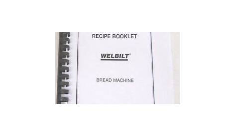 Welbilt Bread Machine Maker Manual ABM4800 ABM4900 ABM6000 ABM6200
