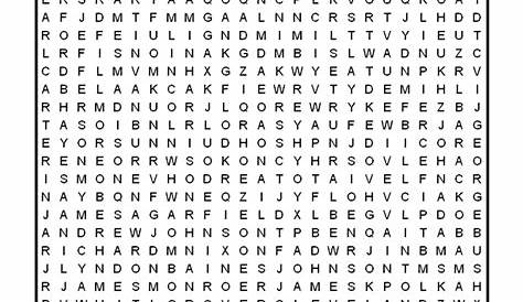 hard free printable word searches