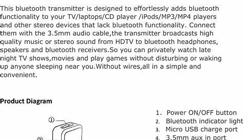 bt transmitter manual